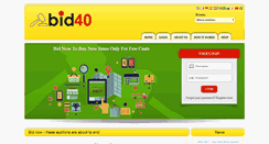 Desktop Screenshot of bid40.com